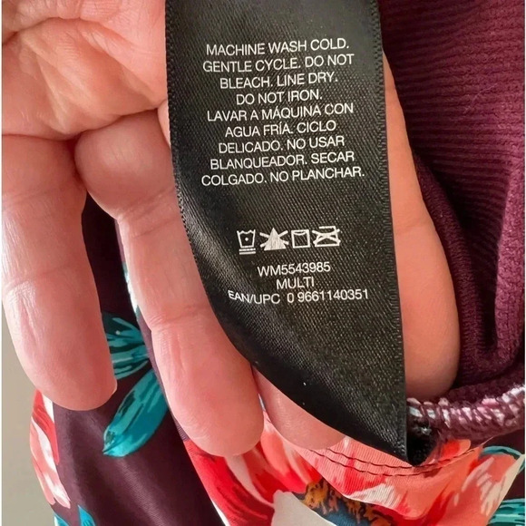 Miraclesuit Miracle Brand Embrace Your Curves Swimsuit Floral Burgundy XL‎ - Picture 5 of 5